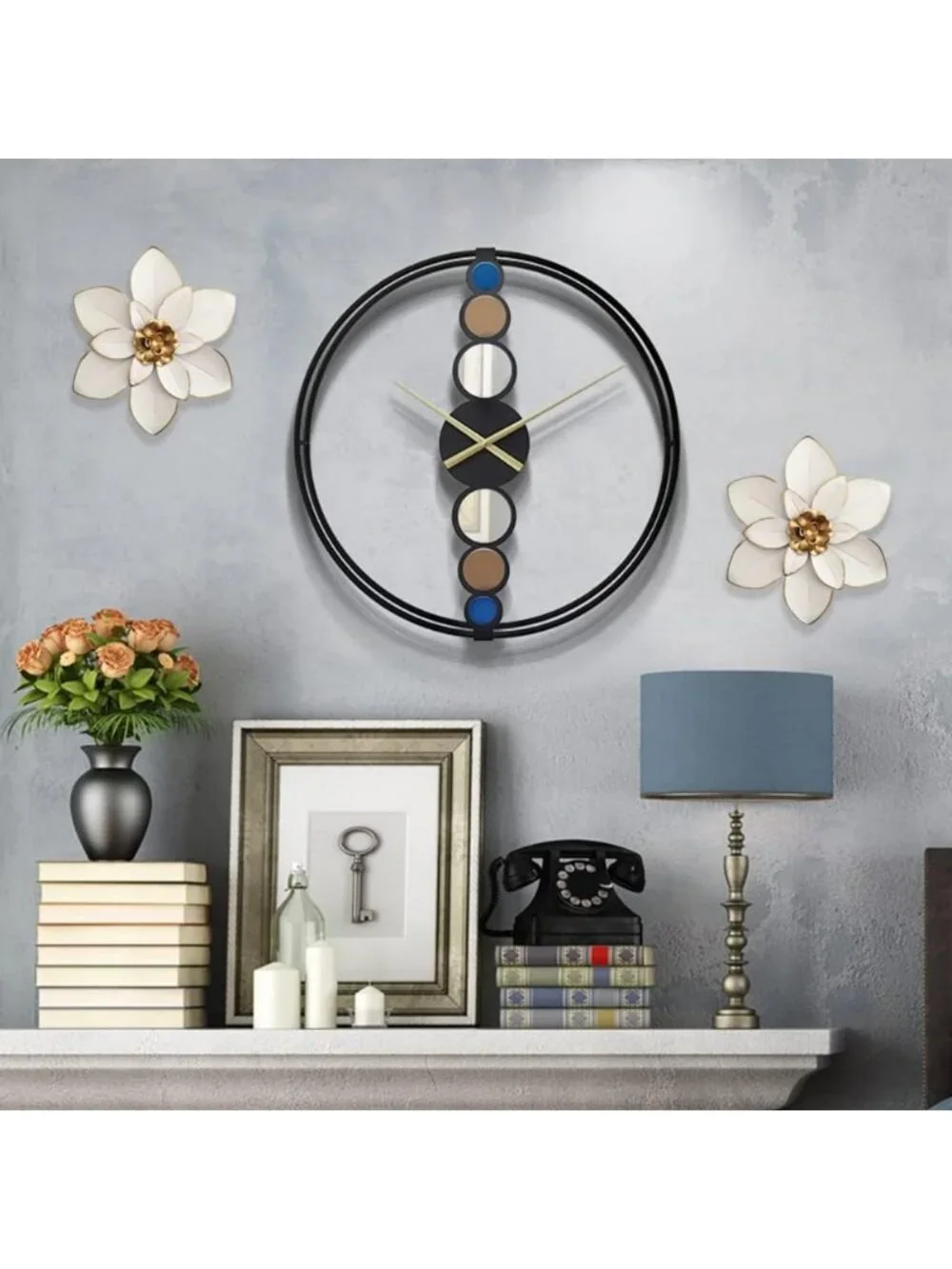 Rustic Metal Flower Wall Art Decor - 10